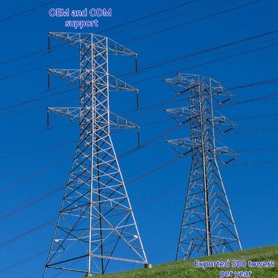 10KV 380KV 電源送電塔 ホットディップ 熱電化 格子角鋼 高電圧電源柱