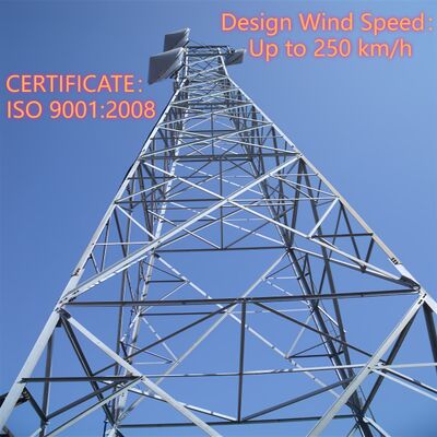 ISO 898 および DIN 7990 規格に準拠した、ボルト、ナット、ワッシャーを備えた、機械的信頼性の高い耐久性のある 4 本足の角鋼タワー。