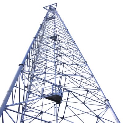 軽量用 45 メートル 3 脚チューブルセルラーマイクロ波ガルバニゼーション ISP ピロンアンテナ 5g ポール 3 脚レチス鉄塔