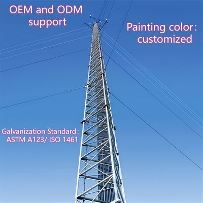 構造性能に関するANSI/TIA-222-G-H-Fと欧州EN規格に適合する設計特性を備えたワイヤタワー