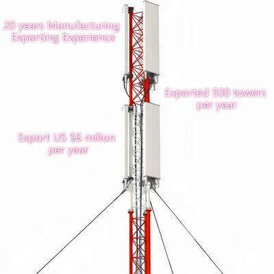 ANSI/TIA-222-G-H-F設計コードに基づいて最小限の構造材料の使用で高度を最大化するために設計されたガイヤドワイアタワー