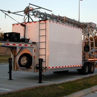 Telescopic Tower 15-30M Tube Solid Rod Communication Antenna Lighting Truck Mounted 40M/S Wind Resistance Hot Dip Galvanized