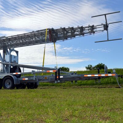 Telescopic Tower 15-30M Tube Solid Rod Communication Antenna Lighting Truck Mounted 40M/S Wind Resistance Hot Dip Galvanized