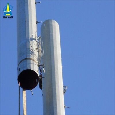 Monopole Tower telecom 固形シャフト設計と,熱浸しガルバン化や塗装を含む表面処理オプション