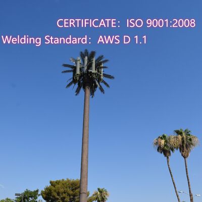 Hot Dip Galvanized Artificial Tree Desert Gobi Bionic Populus Euphratica Anti-Sand Camouflaged Telecom Tower