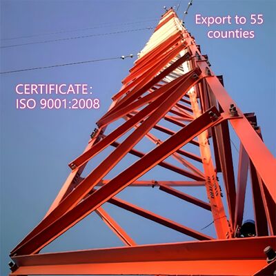国境を越えた長距離マイクロ波通信のための高安定性80m-150mのワイヤタワー