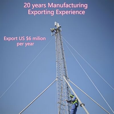 災害救助予備緊急通信用の10m-30mクイックアセンブリ折りたたみ式ガイドワイヤータワー