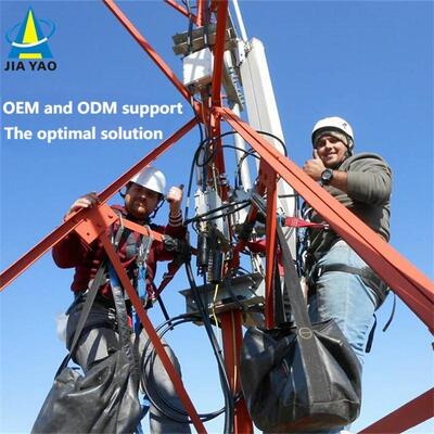 12 18 24 30M 3 Leg Angular Light Steel Galvanized Self Supporting Outdoor  5G 4G Microwave Suburban Communication Mast