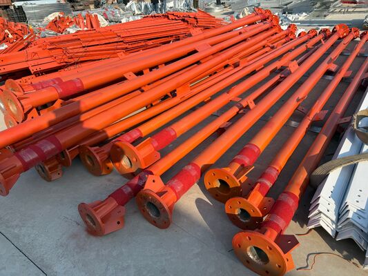 17 27 37M 3 Leg Tubular Galvanized Steel Multi Band Outdoor 5G 4G Microwave Tv Signal Communication Mast