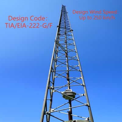 19 29 39 メートルマルチ信号 3 脚管状亜鉛メッキ鋼自立屋外 5 グラム 4 グラムマイクロ波ラジオマスト
