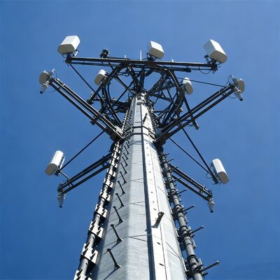 20 28 36 メートル景観に優しいモノポール管状亜鉛メッキ屋外 5 グラム 4 グラム電子レンジ都市景観通信マスト
