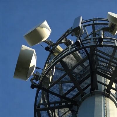 20 28 36 メートル景観に優しいモノポール管状亜鉛メッキ屋外 5 グラム 4 グラム電子レンジ都市景観通信マスト