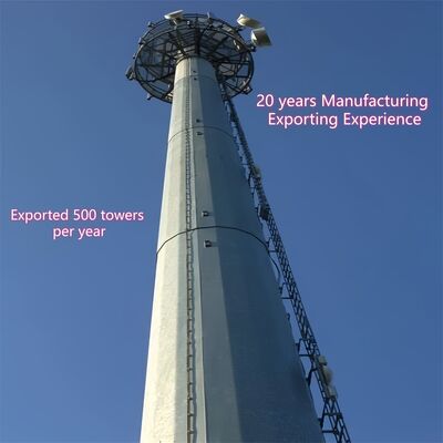 20 28 36 メートル景観に優しいモノポール管状亜鉛メッキ屋外 5 グラム 4 グラム電子レンジ都市景観通信マスト