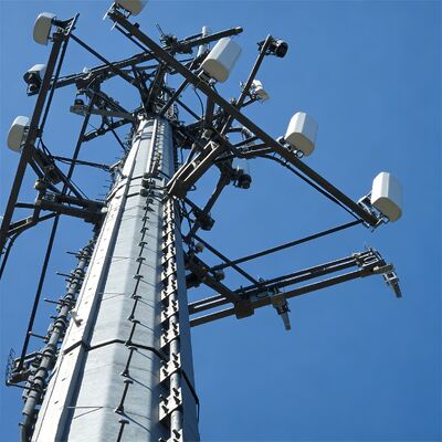 13 19 25 メートルコンパクト設計モノポール亜鉛メッキ鋼自立屋外 5 グラム 4 グラム電子レンジ省スペースマスト