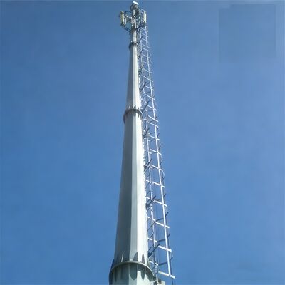 11 17 23 メートルスペース効率の良いモノポール管状亜鉛メッキ鋼屋外 5G 4G Wifi コンパクト通信タワー