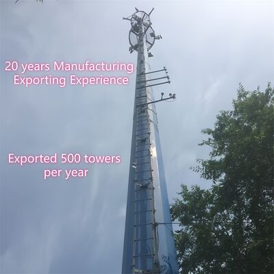 14 20 26 メートルコンパクトサイズモノポール亜鉛メッキ鋼自立屋外 5 グラム 4 グラム衛星小エリア通信タワー