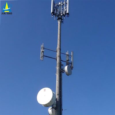 10 16 22 メートル省スペースモノポール管状亜鉛メッキ屋外 5 グラム 4 グラム電子レンジコンパクト通信マスト