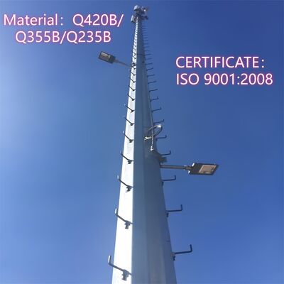 10 16 22 メートル省スペースモノポール管状亜鉛メッキ屋外 5 グラム 4 グラム電子レンジコンパクト通信マスト