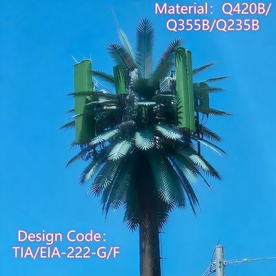 樹木のような外観とモジュール構造で景観にシームレスに統合できるように設計された20Mバイオニックツリータワー