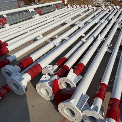 40M 3 脚の管状鉄塔亜鉛メッキ構造、通信マイクロ波および観測用途に適しています