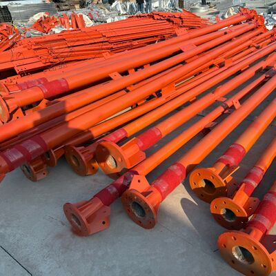 55M 耐候 3 脚のチューブル式鉄塔 通信マイクロ波とセキュリティ装置のための高衝撃強度