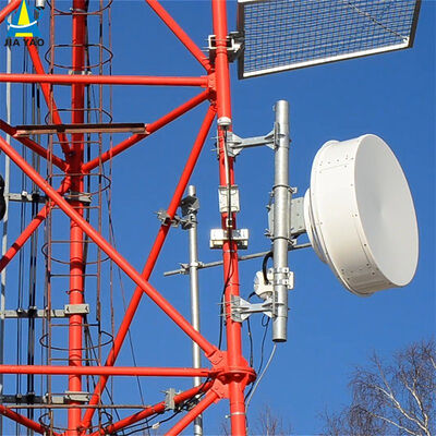 Heavy Duty 3 Legged Tubular Steel Tower with Hot Dip Galvanized Surface Treatment for Long Lasting Telecom Infrastructure