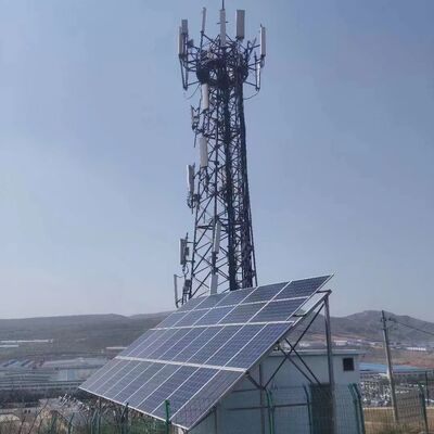 風力発電所ソーラーパーク監視用の再生可能エネルギー対応通信塔