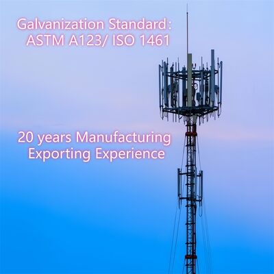 20M 30Mの遠隔地通信のための耐食性Guyedワイヤータワーの長い耐用年数
