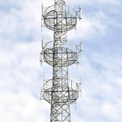 40M 80M 4 Legged Lattice Tower Heavy Load For Multi Operator Base Station