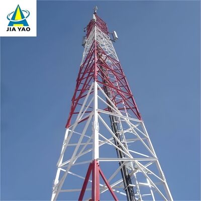40M の熱いすくいは 5G プライベート ネットワークのためのモジュラー 3 脚の角度の鉄塔を電流を通しました