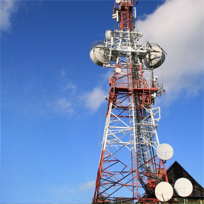 20M 30M 45M 熱いすくいの電子商取引工業団地 5G のための 4 脚の角度の鉄塔に電流を通しました