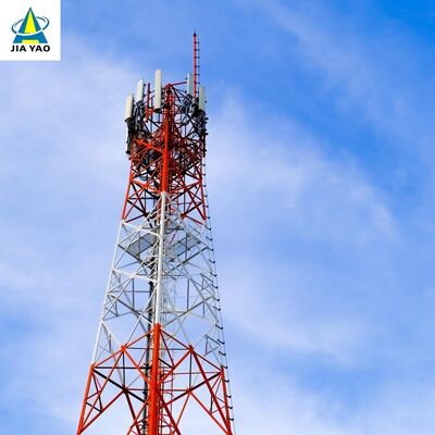 30M 40M 45M 反氷のコーティング寒い地域の電気通信インフラストラクチャーのための 4 脚の角度の鉄塔
