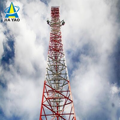 35 48 53M Q355 鋼鉄 3 脚の角度の鉄塔村 5G カバレッジのための低い基礎コスト