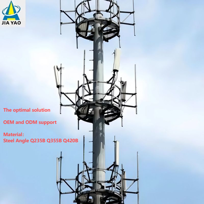 28 36 38 メートル 内ケーブル路線 歩行者通路のためのモノポール塔 5G 覆盖