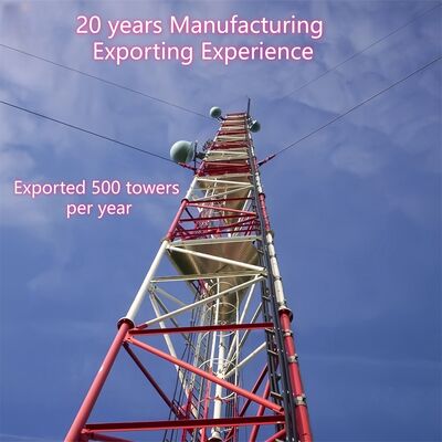 35M Q355 草原の広い範囲の適用範囲のための鋼鉄 Guyed タワー ライト基礎
