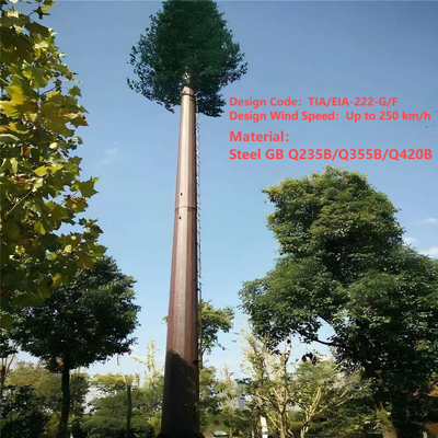 15m 25m 32m Artificial Pine Tree Camouflaged Monopole Bionic Antenna Telecom Tower for Landscape Communication Site